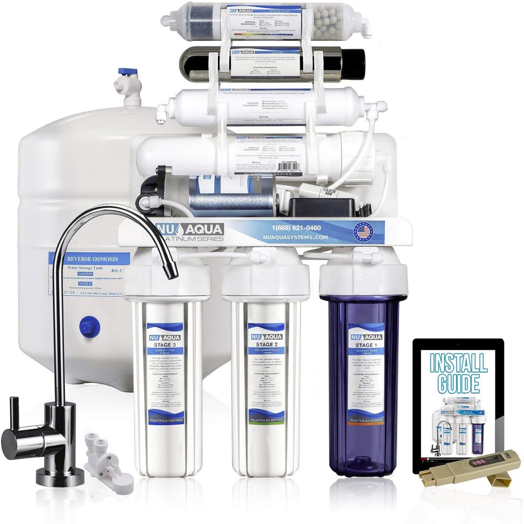 nu aqua 7 stage reverse osmosis system with pump